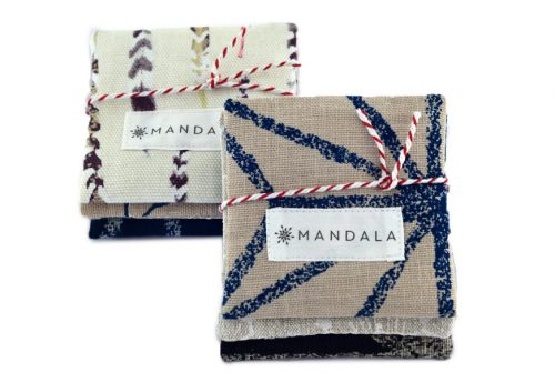 Mandala Lavendar squares stack